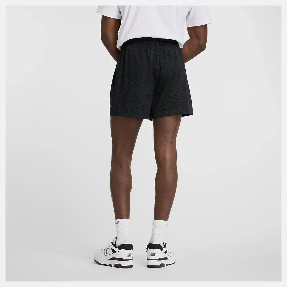 New Balance Sport Essentials Shorts Mens 2XL Black Mesh 5" Inseam Active APP2914 - Picture 10 of 14